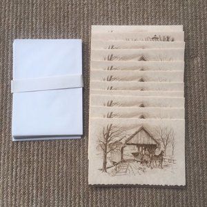 Vintage Grand Award Christmas Cards. 11 Pieces